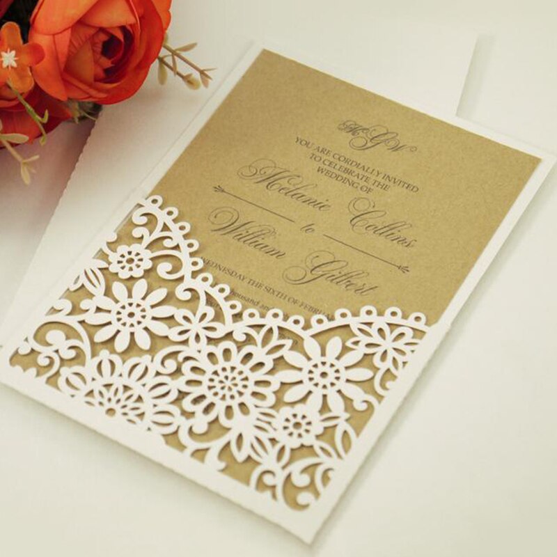 Flower wedding inviation Dies for Card Making pocket Metal Cutting Dies Scrapbooking Craft Dies Stencil Die Cut