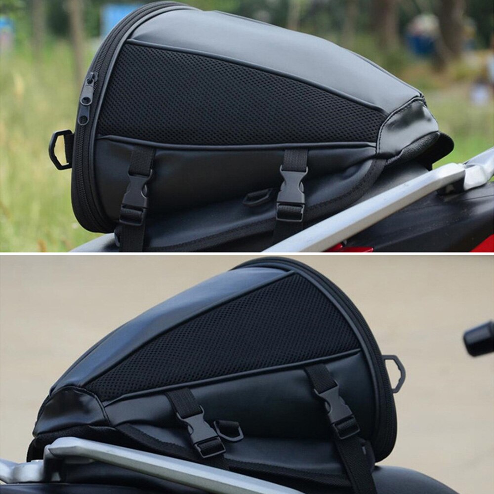 Motorfiets Pu Tail Bag Waterdichte Achterbank Bagage Tas Reizen Rijden Rugzak Dirt Bike Dual Sport Praktische Tank Tas