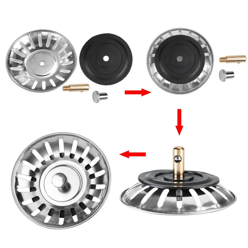 Rvs Mesh Gootsteen Filter Plug Drain Plug Filter Geschikt Voor Keuken Badkamer Gootsteen Keuken Accessoires