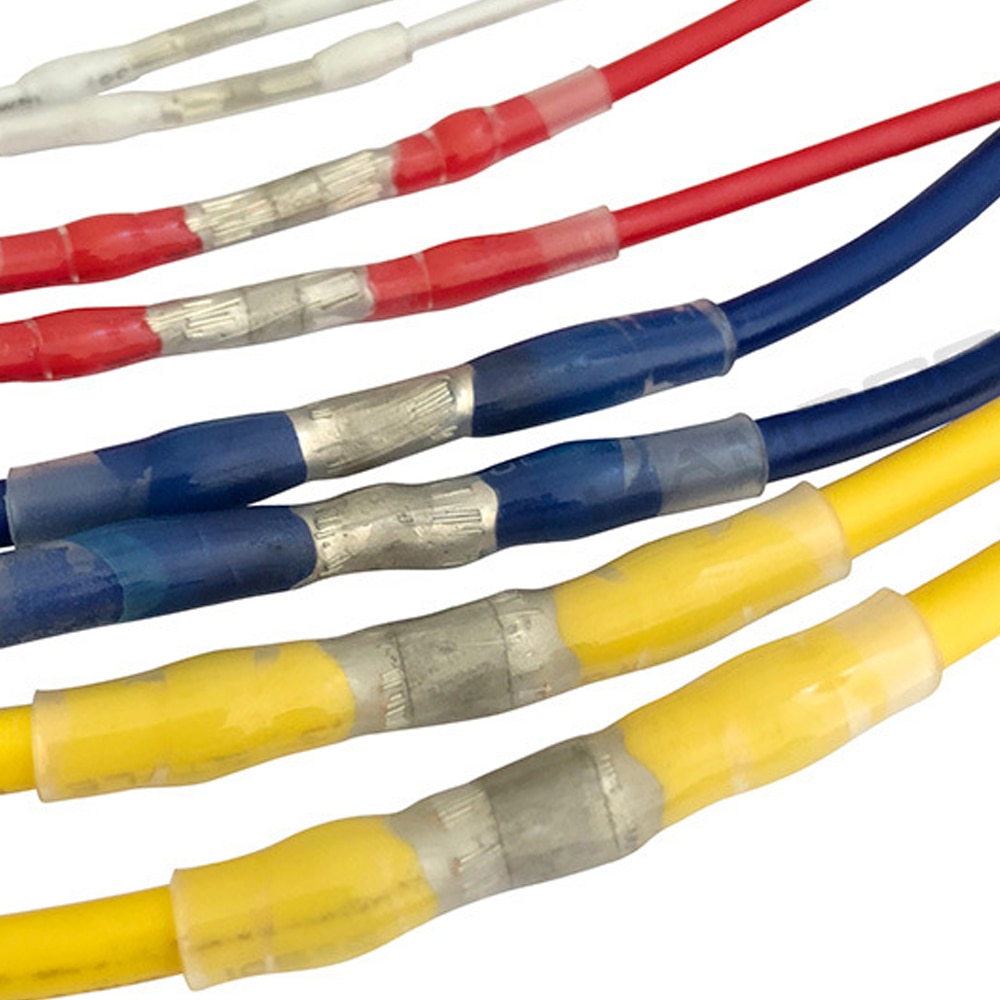 Connecteurs bout à bout thermorétractable accessoires pour machines-outils joint de soudure étanche connecteurs bout à bout thermorétractable avec manchon à souder