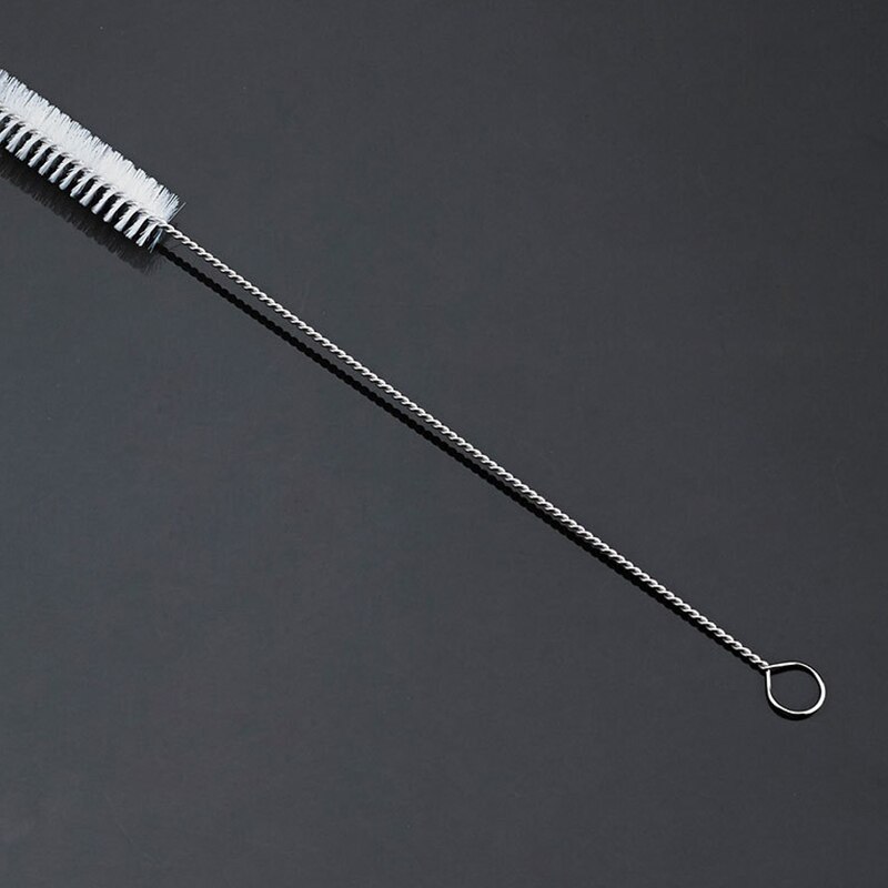 Bere Paglia Spazzola di Pulizia kit - 2 pz di Piccole Dimensioni con 2 pz di Grandi Dimensioni-nylon E Acciaio Inox (2 ottavino + 2 di Grandi Dimensioni)