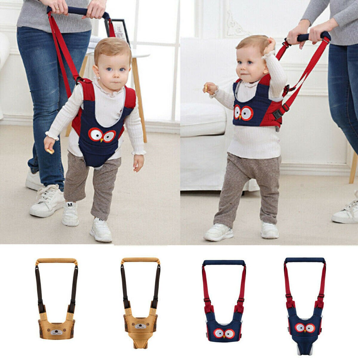 Cinturón de seguridad para bebé, accesorios para caminar, arnés de seguridad, asistente de paseo, arneses y correas, novedad de
