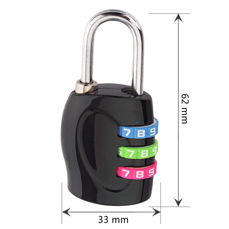 Serrure de Code Secret d'alliage de Zinc de cadenas de mot de passe de combinaison de chiffre pour des accessoires de bagage de voyage de valise de casier de gymnase