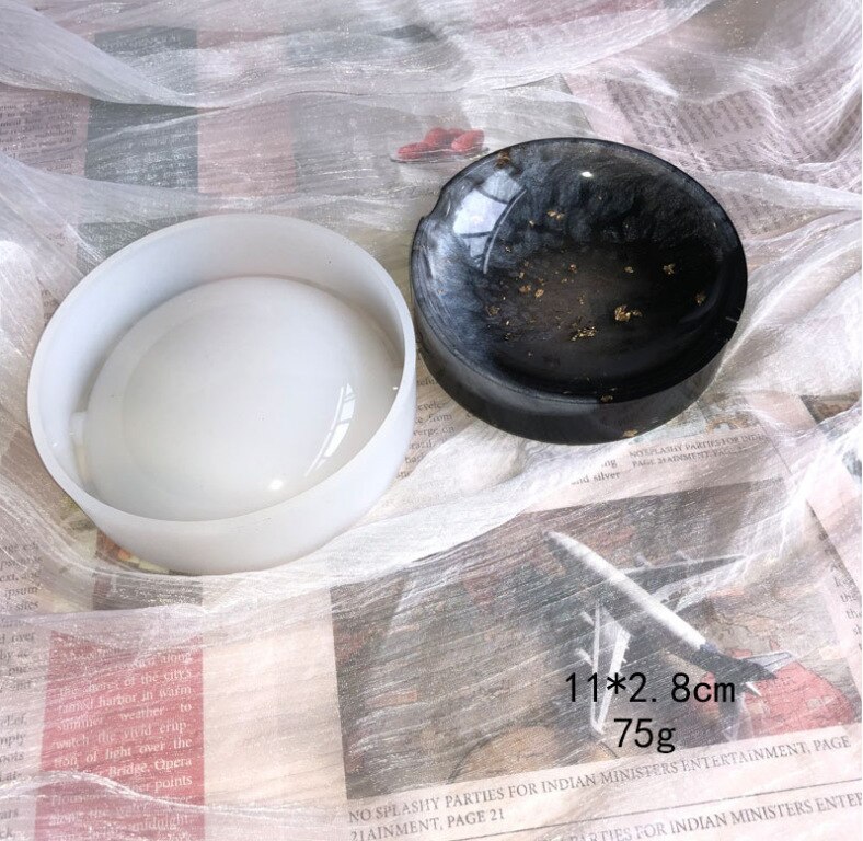 Diy kristallen epoxy spiegel asbak siliconen mal hars uv hars handgemaakte ambachtelijke mal vierkante/ronde container: 112.8