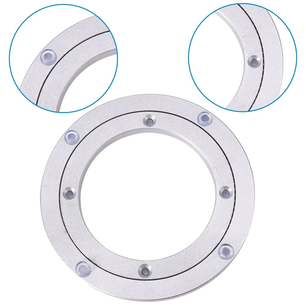 Turntable Plate Table Smooth Swivel Plate Rotating Table Aluminium Alloy Rotating Bearing Turntable Round Smooth Swivel Plate