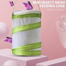 14*18cm Mesh Pop-Up Mini Mesh Butterfly House Cage Kids Extendable Butterfly Insect Habitat Cage Kids Extendable Fishing