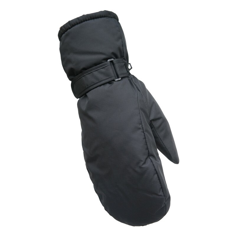 Kinderen Winter Handschoenen Kids Warm Winddicht En Waterdicht Warm Handschoenen Jongens & Meisjes Winter Warm Plus Fluwelen Dikker handschoenen: black