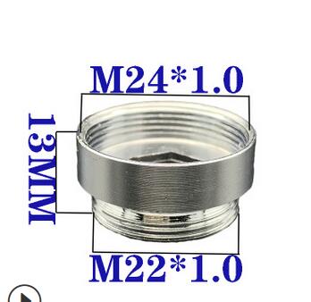 G3/4 G1/2 Brass Faucet Aerator Adapter 16 18 20 22 24mm Kitchen Faucet Fittings Water Purifier Plumbing Accessories: Male 22 to female 24