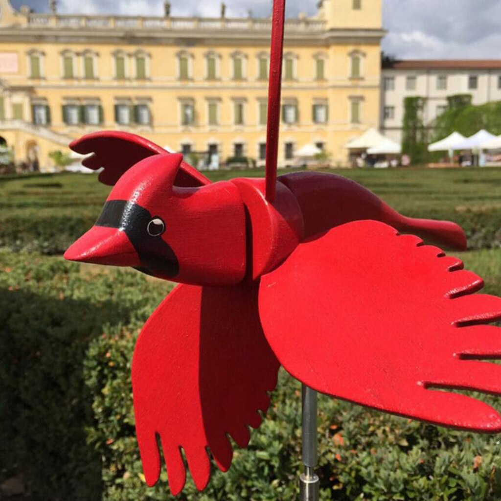 Tuin Windmolens Wind Spinner Draaimolen Yard Gazon Tuin Stakes Decoraties: Red