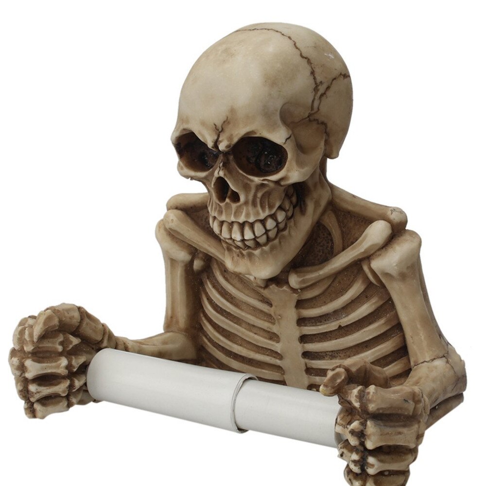 Newtissue Houder Schedel Vorm Muur Opknoping Keuken Badkamer Toilet Roll Paper Handdoekenrek Plastic Houder Thuis Leveringen