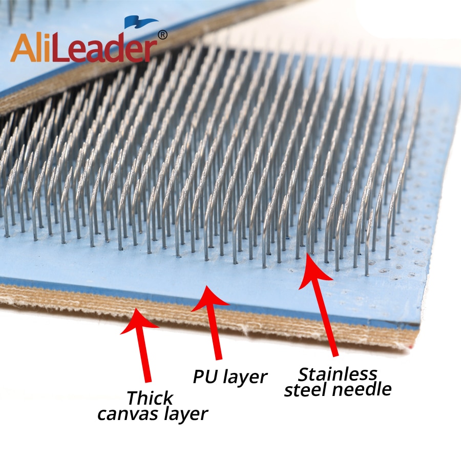 Alileader 24*9 cm hårbundt tegnemåtte bulk hair extension hårtegnemåtte hår glatte værktøj