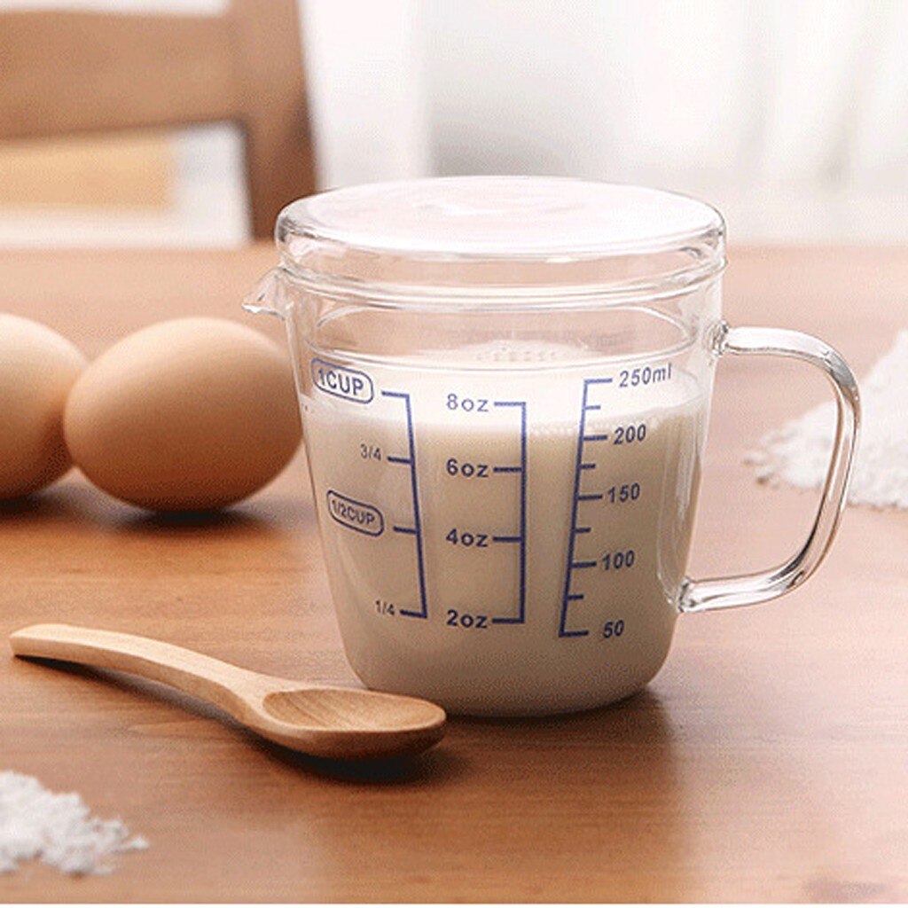 250/500ML Glass Heat-resisting Glass Measuring Cup Milk Scale Microwave Measure Jug Measuring Cups Kitchen Tools