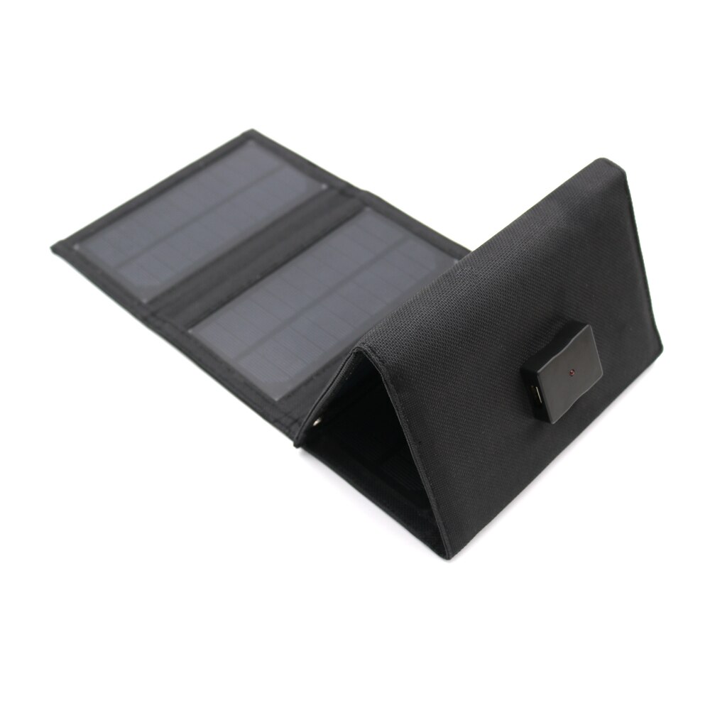 Portable 5V Solar Panel 12W 15W Monocrystalline Solar Cell Folding Waterproof Charger Sun Power Bank for Phone Battery USB Port