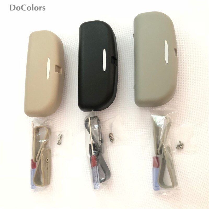 Docolors bil solskærm brilleholder etui til fiat 500 coroma panda idé freemont cross uno palio tipo evo