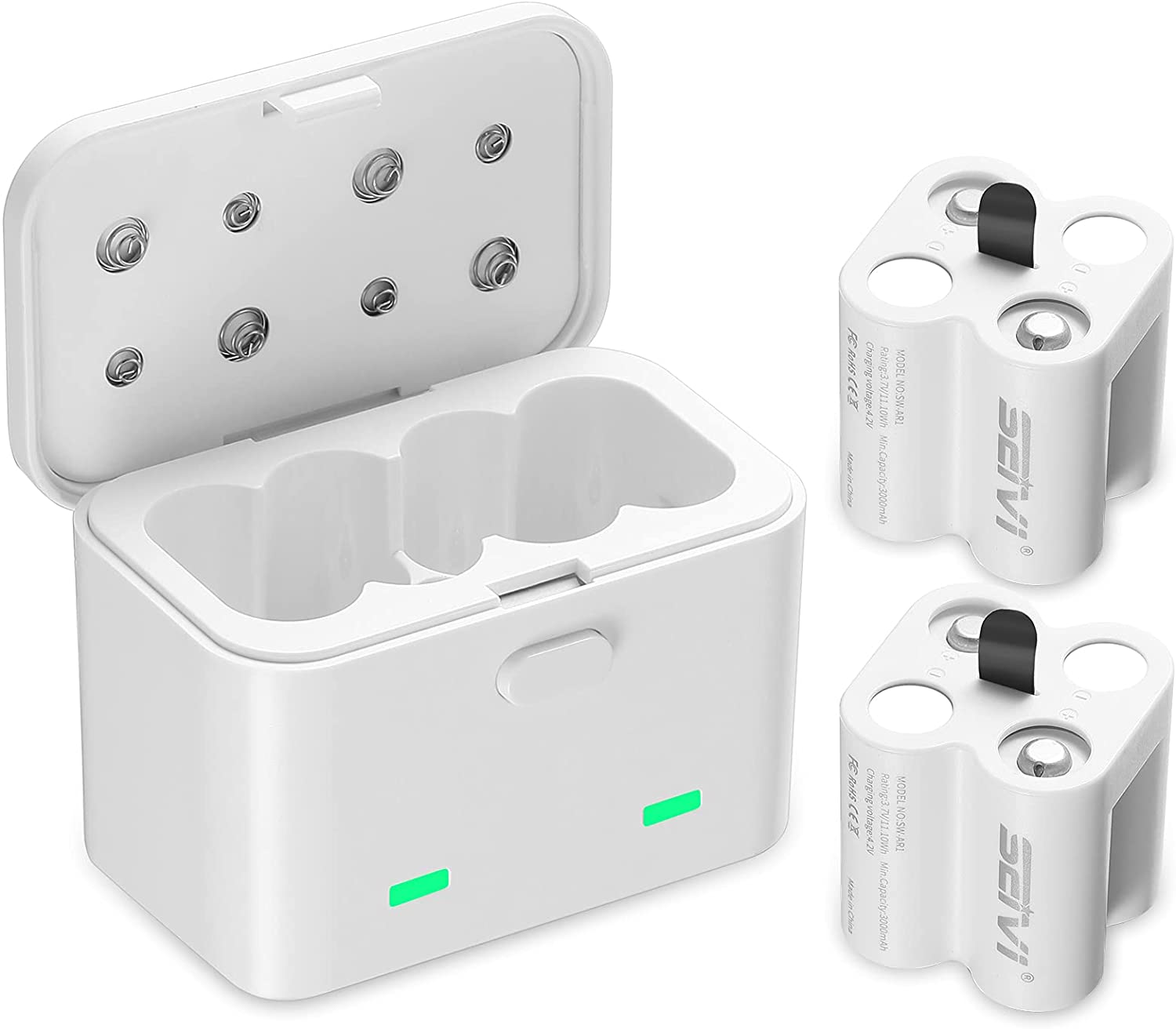 Arlo Oplaadbare Batterij 2 Pack Met Lader Compatibel Met Arlo Wireless Security Camera (VMK3200/VMC3030/VMS3330/3430/3530/): Default Title