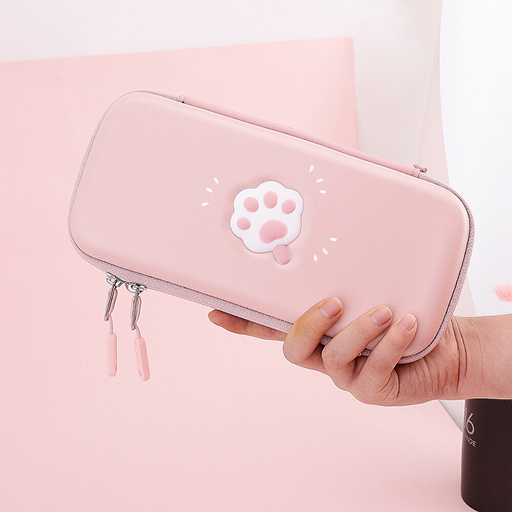 Bolsa de gato Rosa bonito para Nintendo Switch, cubierta/bolsa de almacenamiento para Nintendo Switch Lite, accesorio de juego