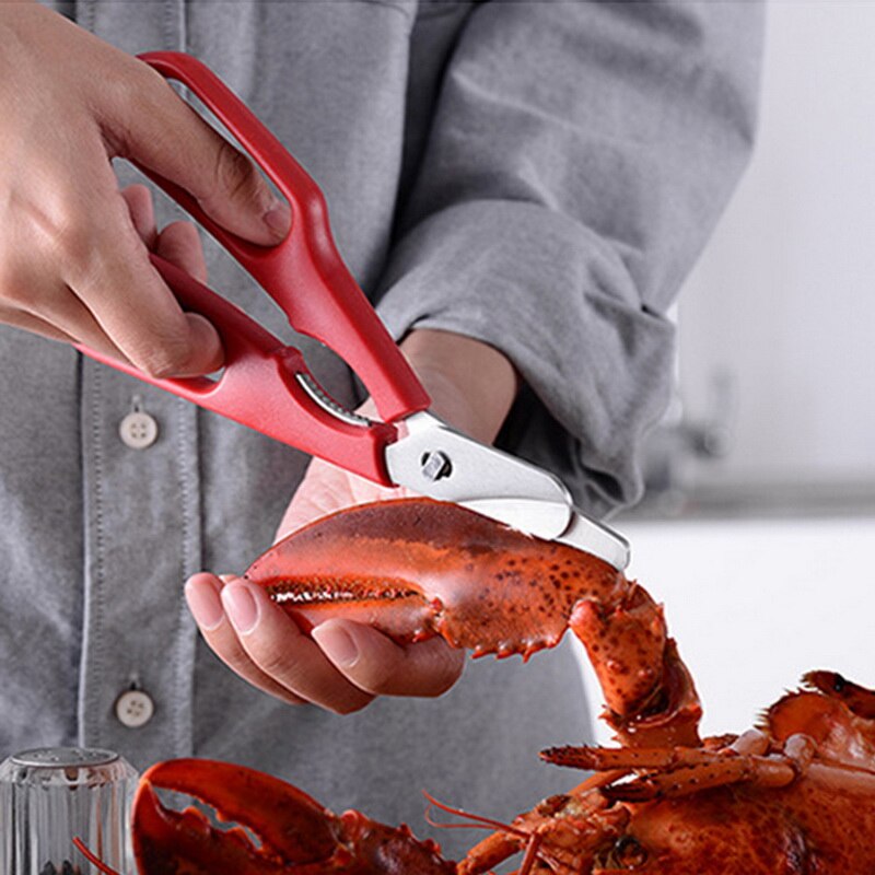 Seafood Shears KitchenSeafood Lobster Scissors Heavy Duty Crab Scissors Cooking Culinary Scissors for Meat and Seafood