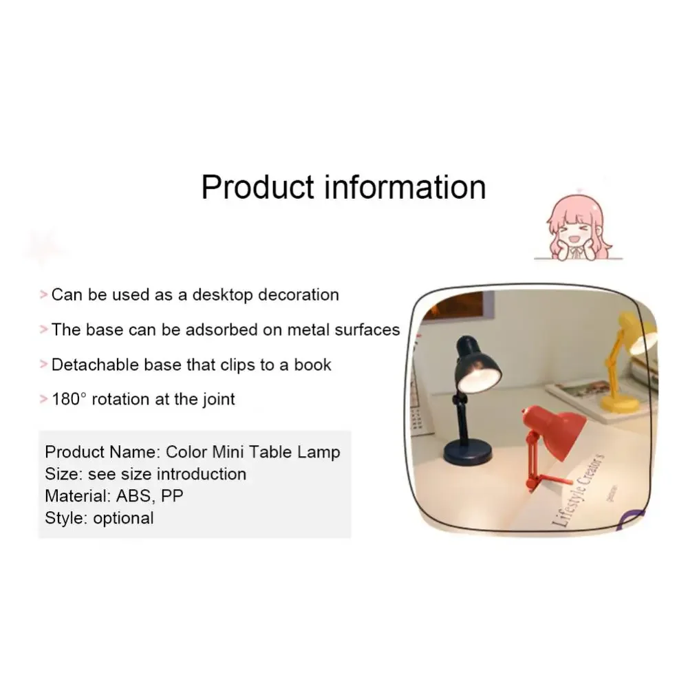 Mini lámpara LED para libros, luz creativa para libros pequeños, luz nocturna para dormitorio, Mini Clip para libros, luz cálida, protección ocular, lámpara de mesa pequeña