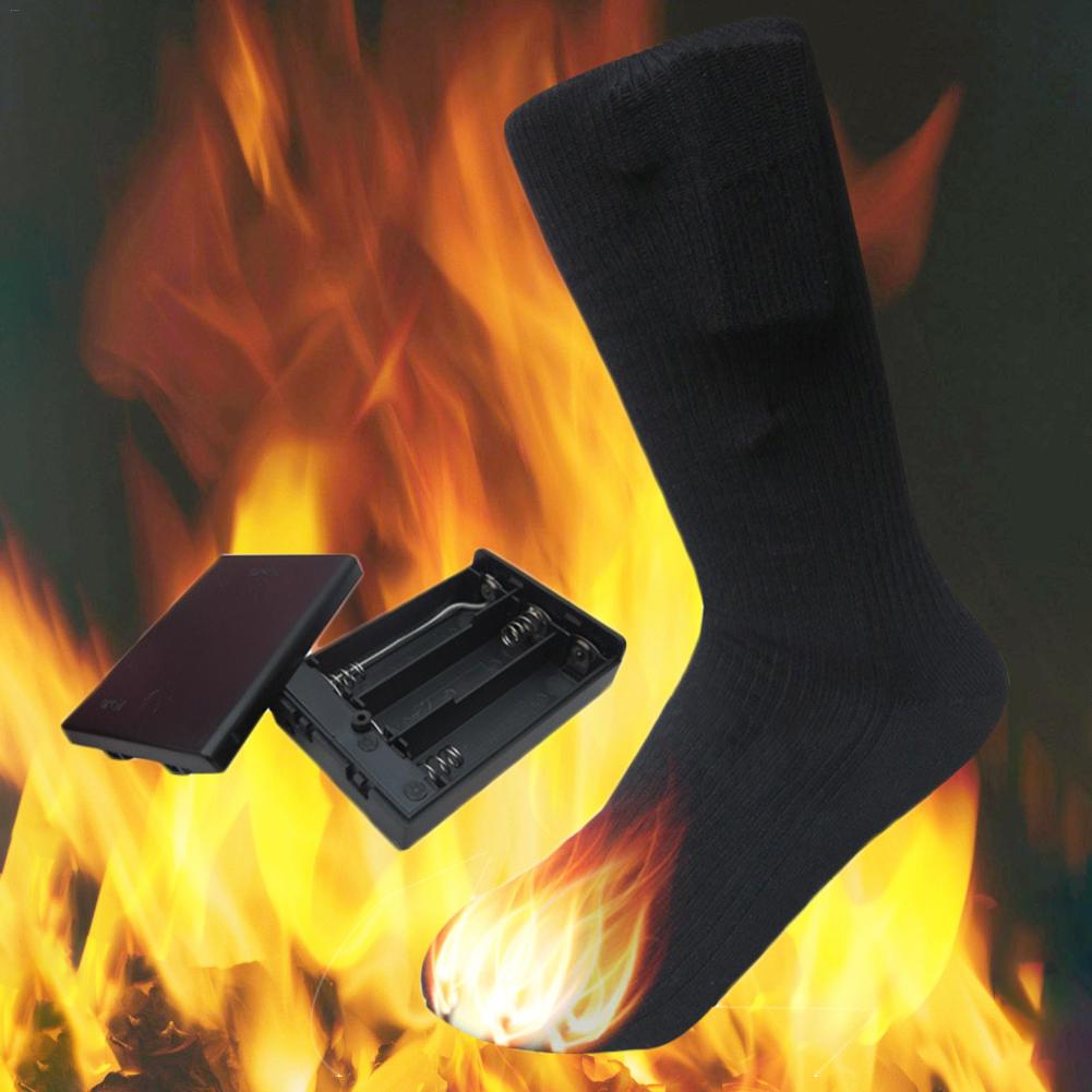 4.5V Lithium Battery Upgrade Heating Socks Rechargeable Battery Electric Ski Socks Double Layer Sock Warm