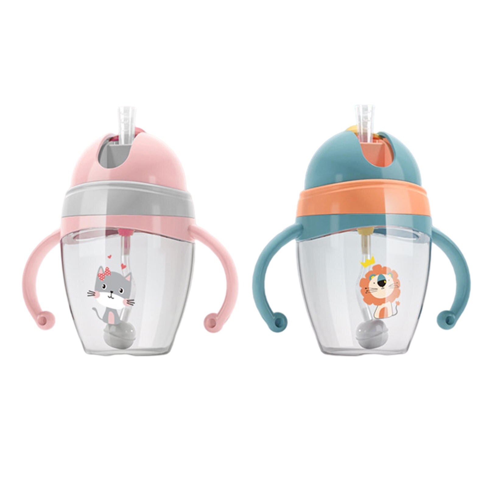 240Ml Sippy Cup Baby Kids Drinkwater Stro Fles Peuter Kind Voeden
