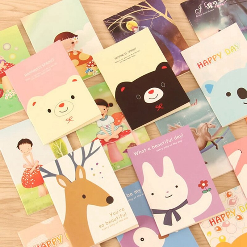 Mini Bloc de notas portátil para escuela y oficina, cuaderno Kawaii, libro de ejercicios, suministros de oficina, 1 Uds.