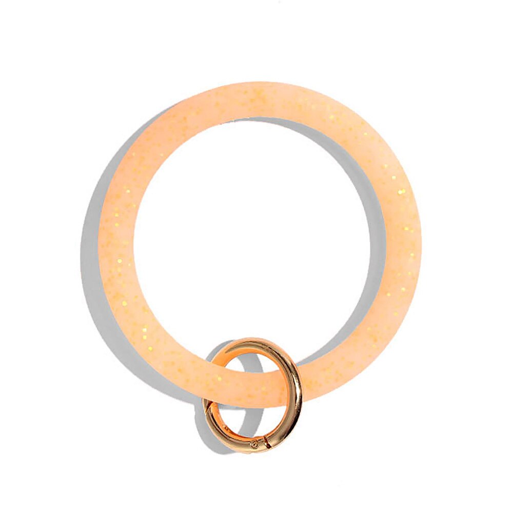 Pulsera Llavero De Acetato Para Mujer - Color Verde, Diseño Redondo, Ligera Y Cómoda, Ideal Como Regalo O Complemento Diario