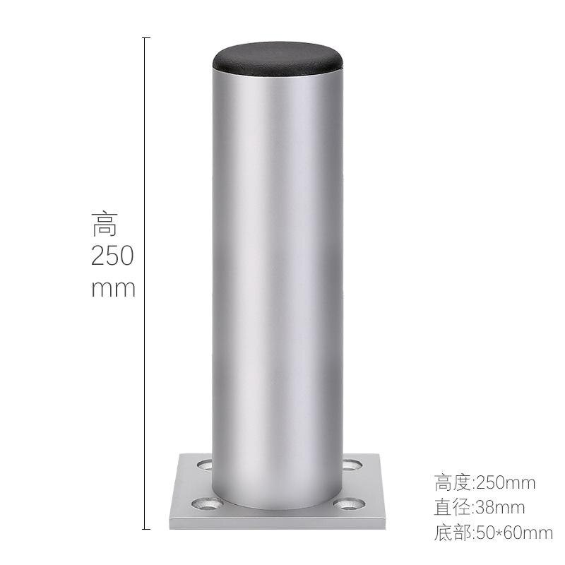 Furniture Table Legs Metal Leg High grade Aluminium Alloy Cabinet Foot Bathroom Tea Sofa All Straight Tube Ball: Gray