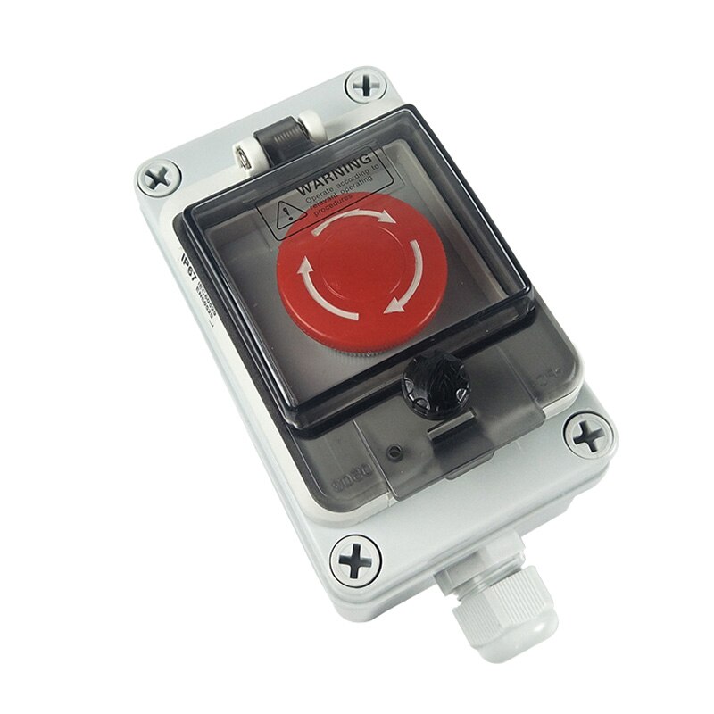 ABS Plastic IP67 Waterproof Junction Boxes Emergency stop switch Control Box Connection Electric Enclosure Case Outdoor Indoor