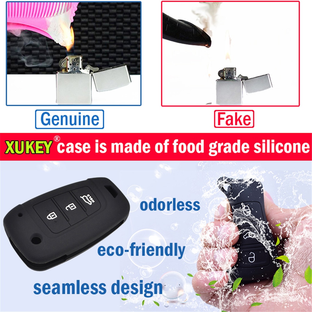 Silicone Car Key Case For Porsche Cayenne 2002 - Cover Keyless Remote Fob Shell Jacket Sleeve Protector