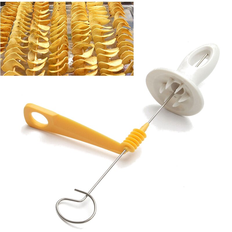 LMETJMA-cortador de patatas en espiral Tornado, cortador de patatas en espiral de acero inoxidable, KCBI121303
