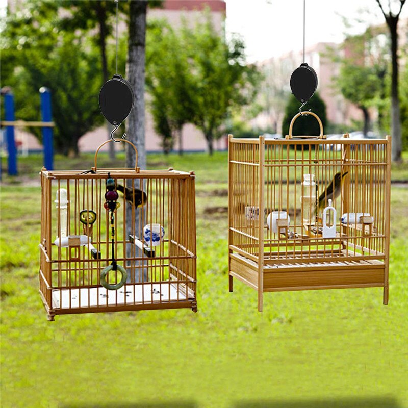 1/2 Uds polea de la planta, colgador retráctil, plantador colgante, maceta, cesta de flores, ganchos, negro y en venta