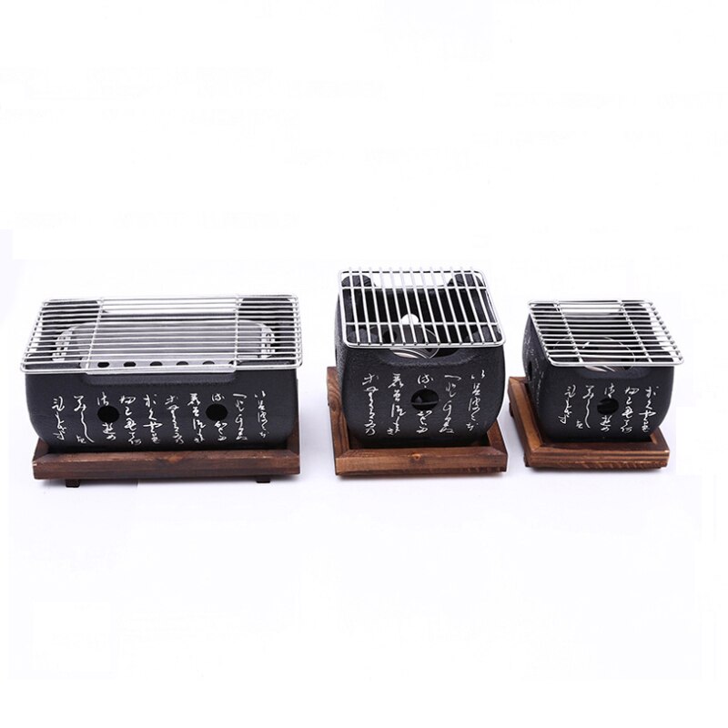 Portable Korean Japanese Food Carbon Furnace Barbecue Stove Cooking Oven Alcohol Grill Household BBQ Grills