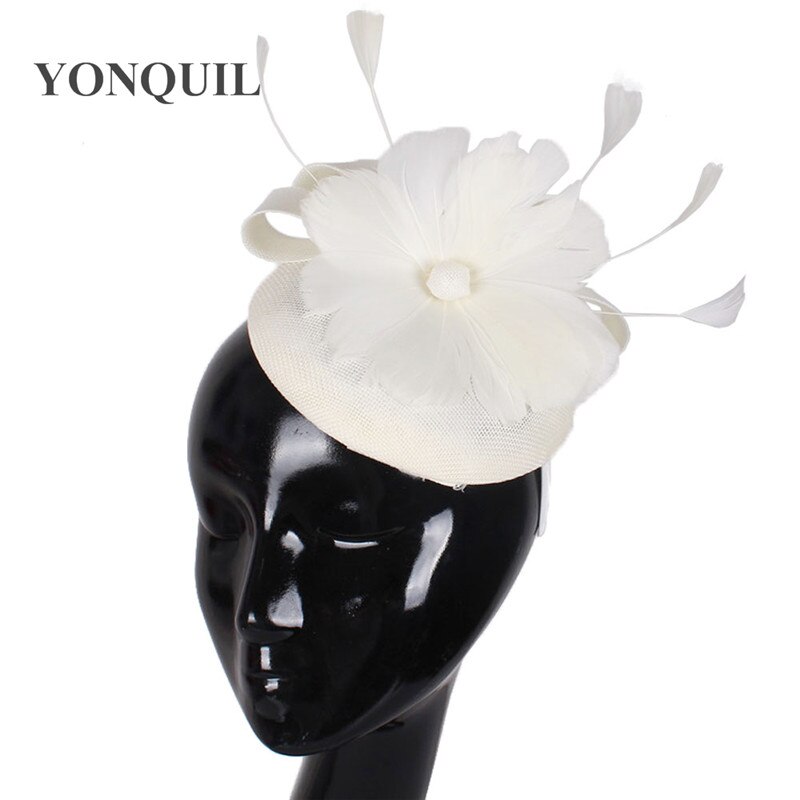 Fascinator Hoed - Veer Bloem Hoofdband Clip - 18cm - Vintage Klassieke Stijl - Dames Bruiloft Accessoire
