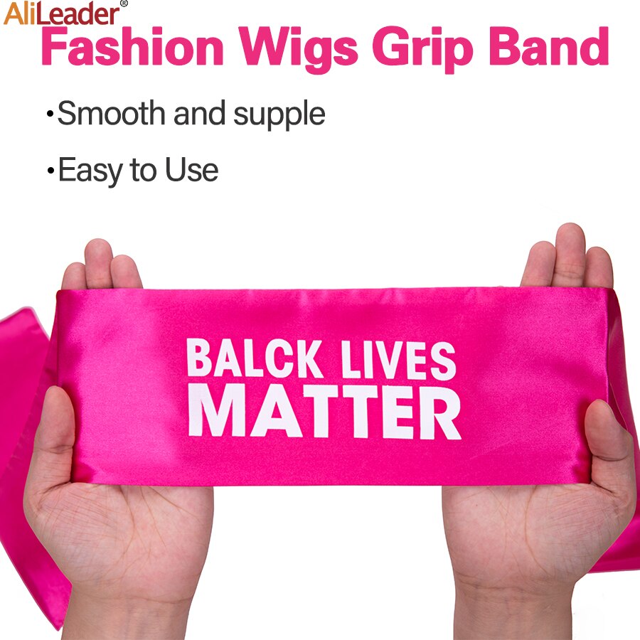 Alileader billig silke sateng kant skjerf sateng kant hodebånd for parykker sateng kant legging skjerf hair extensions wraps hodebånd