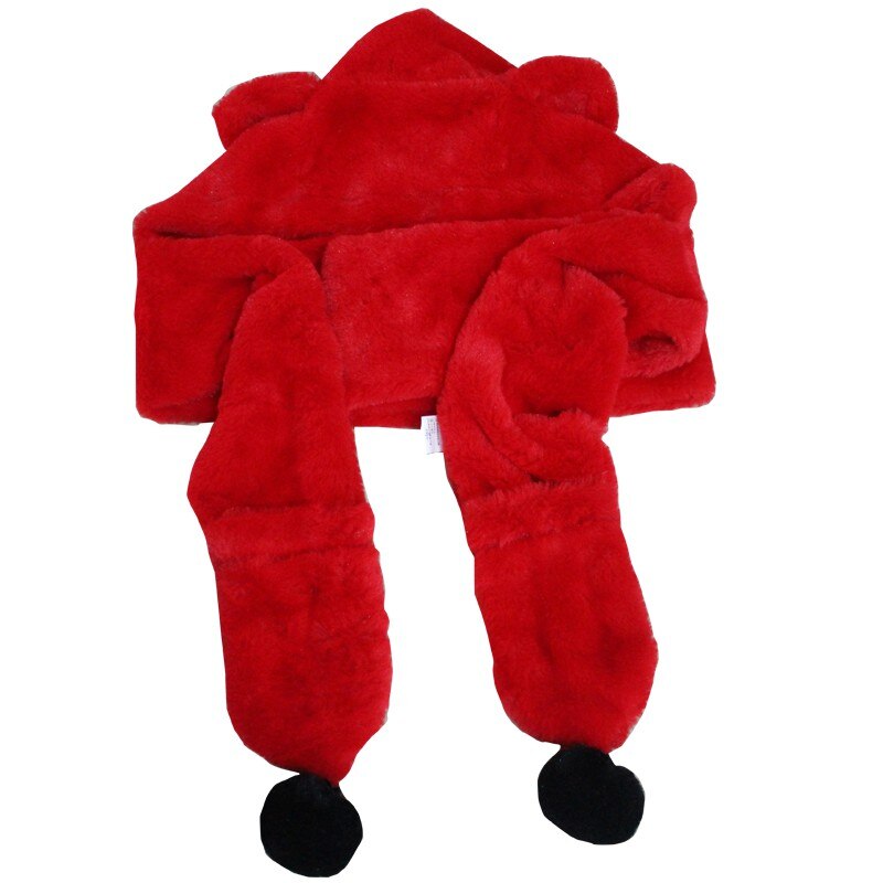 Conjunto de gorros y guantes de franela para niños y niñas, bufandas cálidas de invierno con dibujos animados, Unisex, 3 uds.