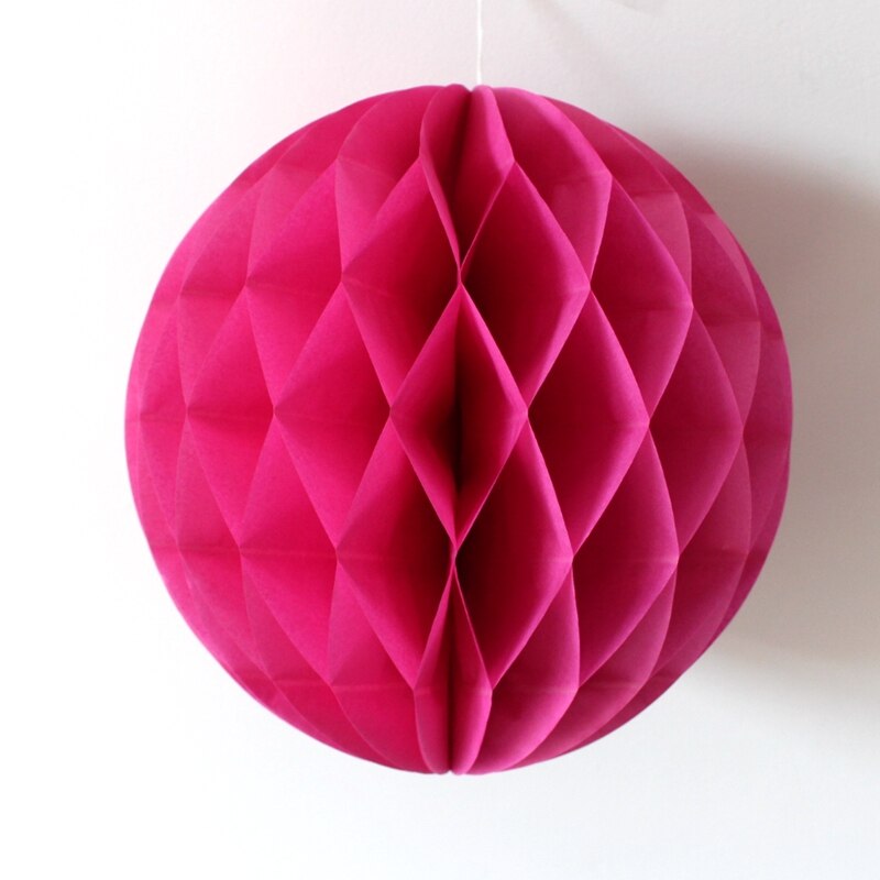 8 " (20cm) 17 farver honeycomb bolde papir lanterner bryllup husholdningsdekorationer supermarkeder shopping markeder udendørs dekoration: Rose