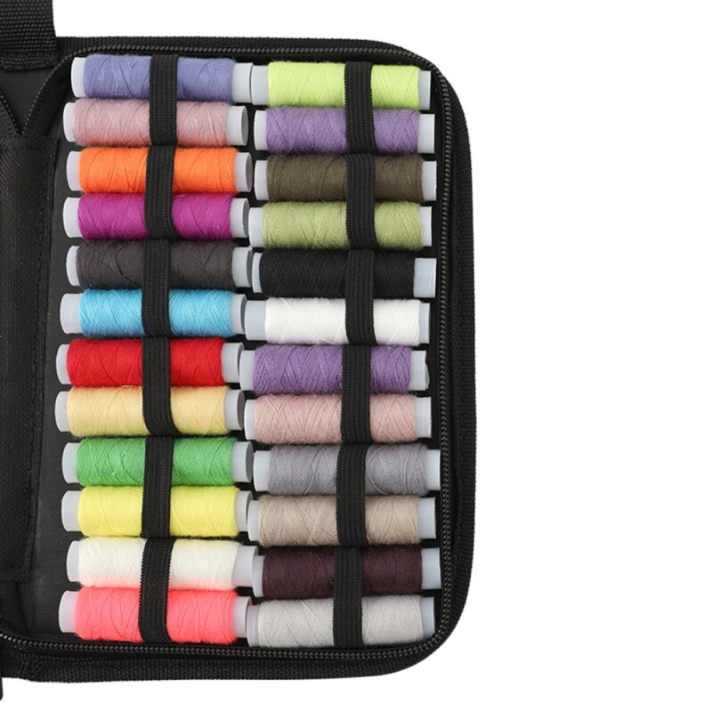 132pcs/Set Portable Sewing Box Kitting Needles Kits Tools Quilting Thread Stitching Embroidery Craft Sewing Home Travel Organize