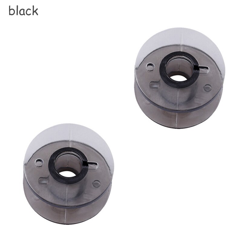 30 pz bobina vuota bobine di plastica trasparente macchine da cucire bobine forniture di abbigliamento accessori per strumenti di cucito multifunzione: nero