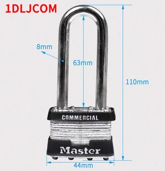Master Lock Hangslot deurslot Raam Anti-diefstal Professionele Sloten picks Waterdichte U type Magazijn Rvs lockerslot