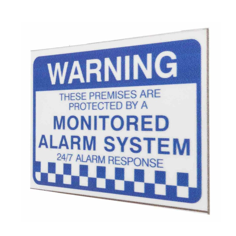 8pcs Notice Waterproof Home Office Easy Apply Self Adhesive Warning Security Stickers Practical Monitored Alarm System PVC Sign