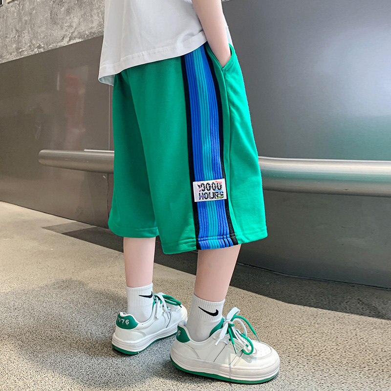 Pantaloncini sportivi per bambini estate Casual cotone nuovi arrivi abiti moda pantaloni elastici in vita pantaloni corti allentati per studenti 5-14 anni