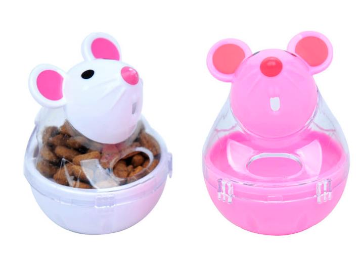 Pet Cat Fun Tumbler Feeder Toy Mouse Leaking Food Balls pet leaking device funny cat interactive toy