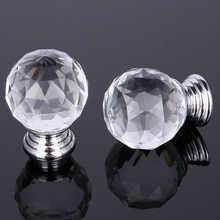 10 stks 20mm Diamant Deurknoppen Kristalglas Kast Lade Pull Keukenkast Deur Kledingkast Handles Hardware