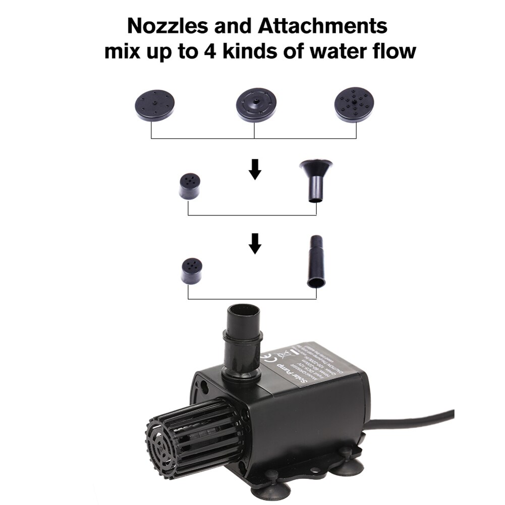 Zonne-energie Vogelbad Fontein Watervallen Drijvende Tuin Brushless Waterpomp Sproeier Zwembad Vijver Tuin Decoratie