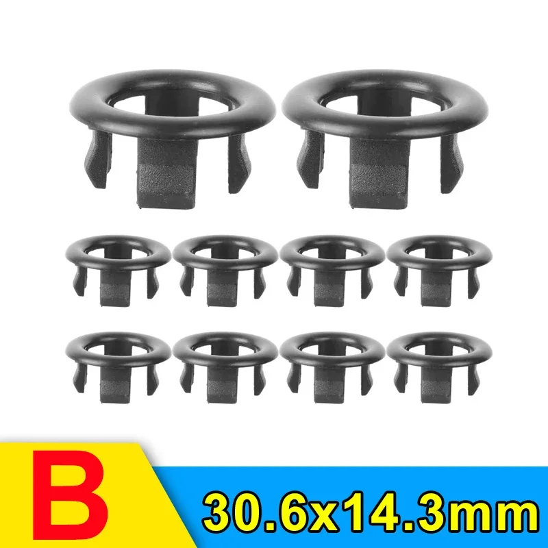 24-1PCS Gootsteen Overloop Ring Cover Vervanging Badkamer Wastafel Trim Bad Ronde Plastic Gootsteen Overloop Gat Cover Keuken accessoires: Rood / 90Mm