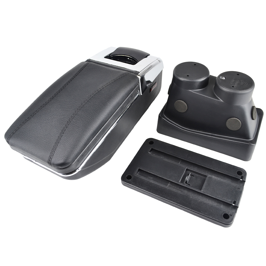 Pour Peugeot 208 accoudoir bras repos rotatif boîte de rangement décoration voiture style