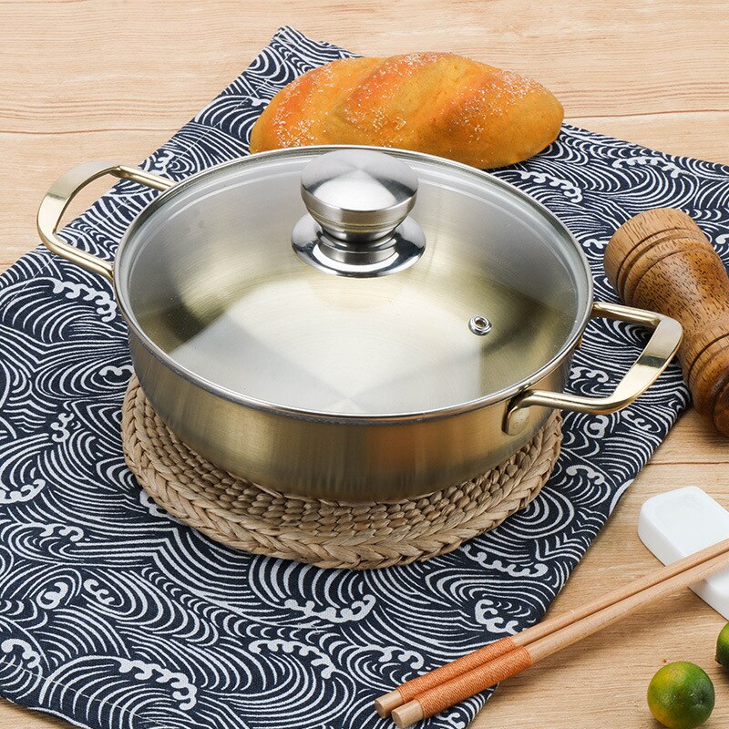 Spanish Seafood Pot Golden Stainless Steel Hotel A... – Vicedeal