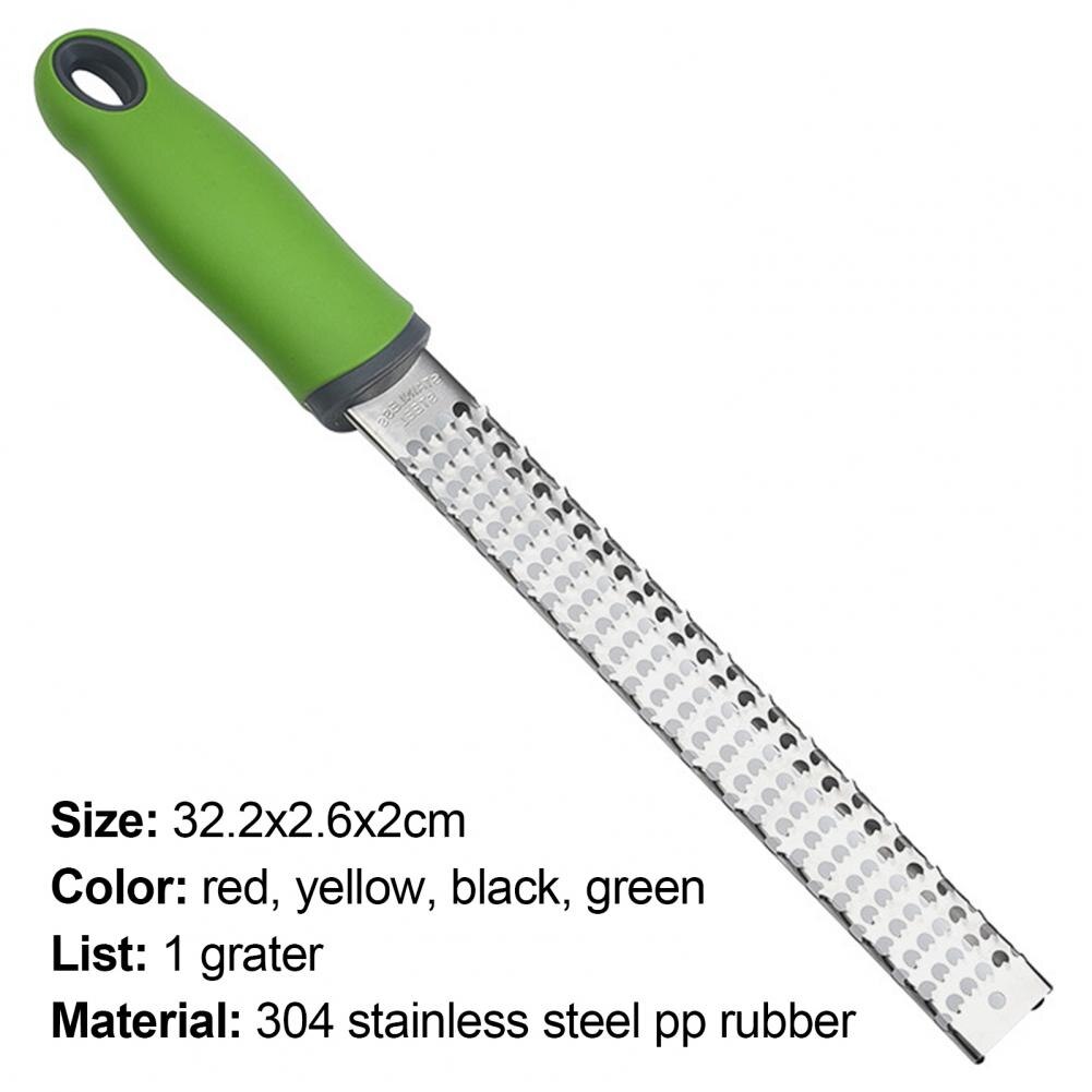 Râpe à fromage à lame tranchante en acier inoxydable, manche en caoutchouc inoxydable, éplucheur de citron, trancheur, outils de cuisson