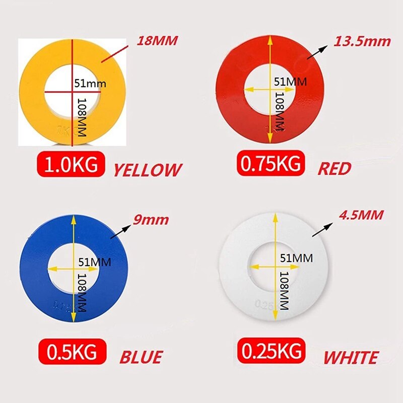 Mini plaques de poids pour l'entraînement musculaire, accessoire de disque précis