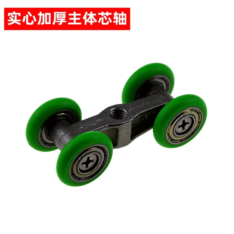 Brusebad hængende trisse glas skydedør badeværelsesdør 304 rustfrit stål rulle gammeldags skillevæg dørtilbehør